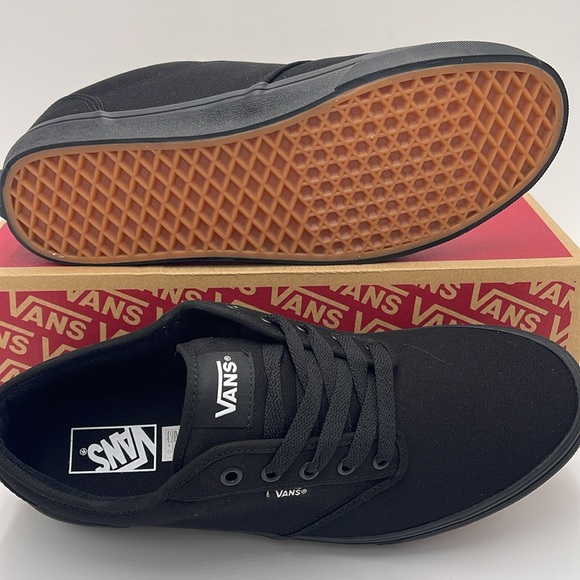 Vans Men's Black Canvas Sneakers Atwood (Canvas) Black/Black
VN000TUY186 - Picture 3 of 16